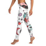 Interstellar Love Women's Leggings - Valentine's Doodles Collection - Image 3