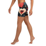 Valentine's Doodle Casual Shorts for Relaxed Romantics - Image 3