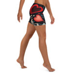 Valentine's Doodle Casual Shorts for Relaxed Romantics - Image 4