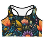 Enchanted Flora Doodle Sports Bra - Image 2