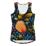 Midnight Bloom Doodle Tank Top