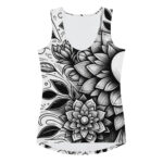 Valentine's Doodle Embrace - Women's Fitted Tank for Casual & Gym Wear - Image 2