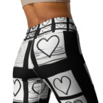 Valentine's Doodle Heart Harmony Yoga Leggings - Image 4