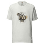 Classic Film Reel Doodle Design Cinemaphile Tee - Image 5