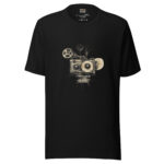 Classic Film Reel Doodle Design Cinemaphile Tee - Image 2