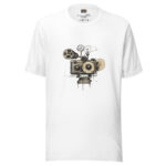 Classic Film Reel Doodle Design Cinemaphile Tee - Image 6