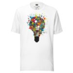 Vibrant Creativity Bulb Doodle – Ignite Ideas Tee - Image 7