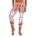 Cheerful Confetti Scribble Capri Leggings - Image 2