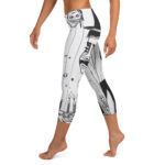 Gothic Birthday Doodle Capri Leggings - Image 3