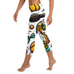 Halloween Doodles Capri Leggings - Trick-or-Treat Chic - Image 3