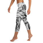 Zentangle Capri Leggings - Botanical Ink Flow - Image 3