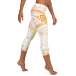 Sunrise Doodle Cross Celebration Capri Leggings for Easter - Image 4