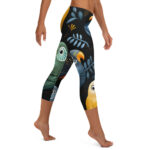 Sunset Canopy Capri Leggings - Parrot Ensemble - Image 4
