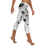 Void Vortex Collection Capri Leggings - Monochrome Whirl - Image 4