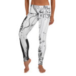 Melancholic Celebration Scribble Full-Length Leggings