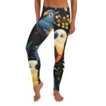 Midnight Aviary Full-Length Leggings - Parrot Paradise