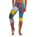 Kaleidoscope Doodle Leggings - A Spectrum of Playfulness - Image 7