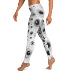 Void Vortex Collection Full-Length Leggings - Monochrome Whirl - Image 3
