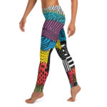 Kaleidoscope Doodle Leggings - A Spectrum of Playfulness - Image 9