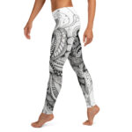 Zentangle Full-Length Leggings - Intricate Elegance Unveiled - Image 3