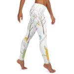 Vibrant Easter Egg Dance and Bunny Scribble Full-Length Leggings - Image 4