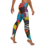 Kaleidoscope Doodle Leggings - A Spectrum of Playfulness - Image 3