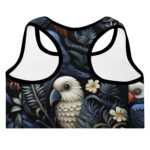 Enchanted Eden Padded Sports Bra - Celestial Parrot Embrace - Image 2
