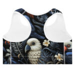 Enchanted Eden Padded Sports Bra - Celestial Parrot Embrace - Image 4