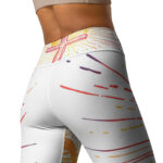 Easter Morning Calm Scribble Yoga Leggings for Mindfulness - Image 4