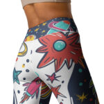 Interstellar Festivity Birthday Yoga Leggings - Image 4