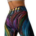 Cosmic Celebration Scribble Yoga Leggings - Image 4