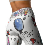 Party Pop Doodle Yoga Leggings - Image 4