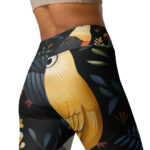 Tropical Whisper Yoga Leggings - Parrot Conversations - Image 4