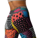 Kaleidoscope Doodle Yoga Leggings - Stretch in Style - Image 4