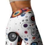 Cosmic Doodle Yoga Leggings - Ethereal Stretch and Style - Image 4
