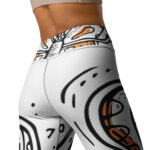Nature's Doodle Yoga Leggings - Serene Flutter - Image 4