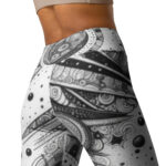 Zentangle Yoga Leggings - Serenity in Spirals - Image 4