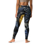 Enchanted Eden Yoga Leggings - Serene Nighttime Bloom - Image 2