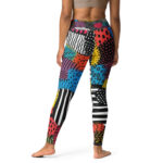Kaleidoscope Doodle Yoga Leggings - Stretch in Style - Image 2
