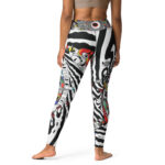 Psychedelic Swirl Doodle Yoga Leggings - Eye of Imagination - Image 2
