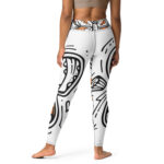 Nature's Doodle Yoga Leggings - Serene Flutter - Image 2