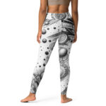 Zentangle Yoga Leggings - Serenity in Spirals - Image 2