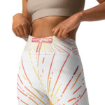 Easter Morning Calm Scribble Yoga Leggings for Mindfulness - Image 3