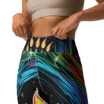 Cosmic Celebration Scribble Yoga Leggings - Image 3