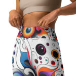 Cosmic Doodle Yoga Leggings - Ethereal Stretch and Style - Image 3