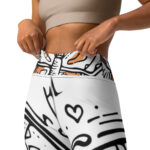 Nature's Doodle Yoga Leggings - Serene Flutter - Image 3