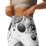 Zentangle Yoga Leggings - Serenity in Spirals - Image 3