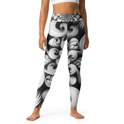 Vortex Harmony Yoga Leggings - Spiral Serenity