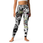 Cosmic Doodle Yoga Leggings - Zen Doodle Design
