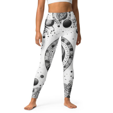 Zentangle Yoga Leggings - Serenity in Spirals